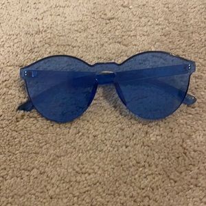 Free People Blue transparent sunglasses